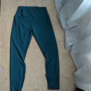 Lululemon leggings Teal/Hunter green